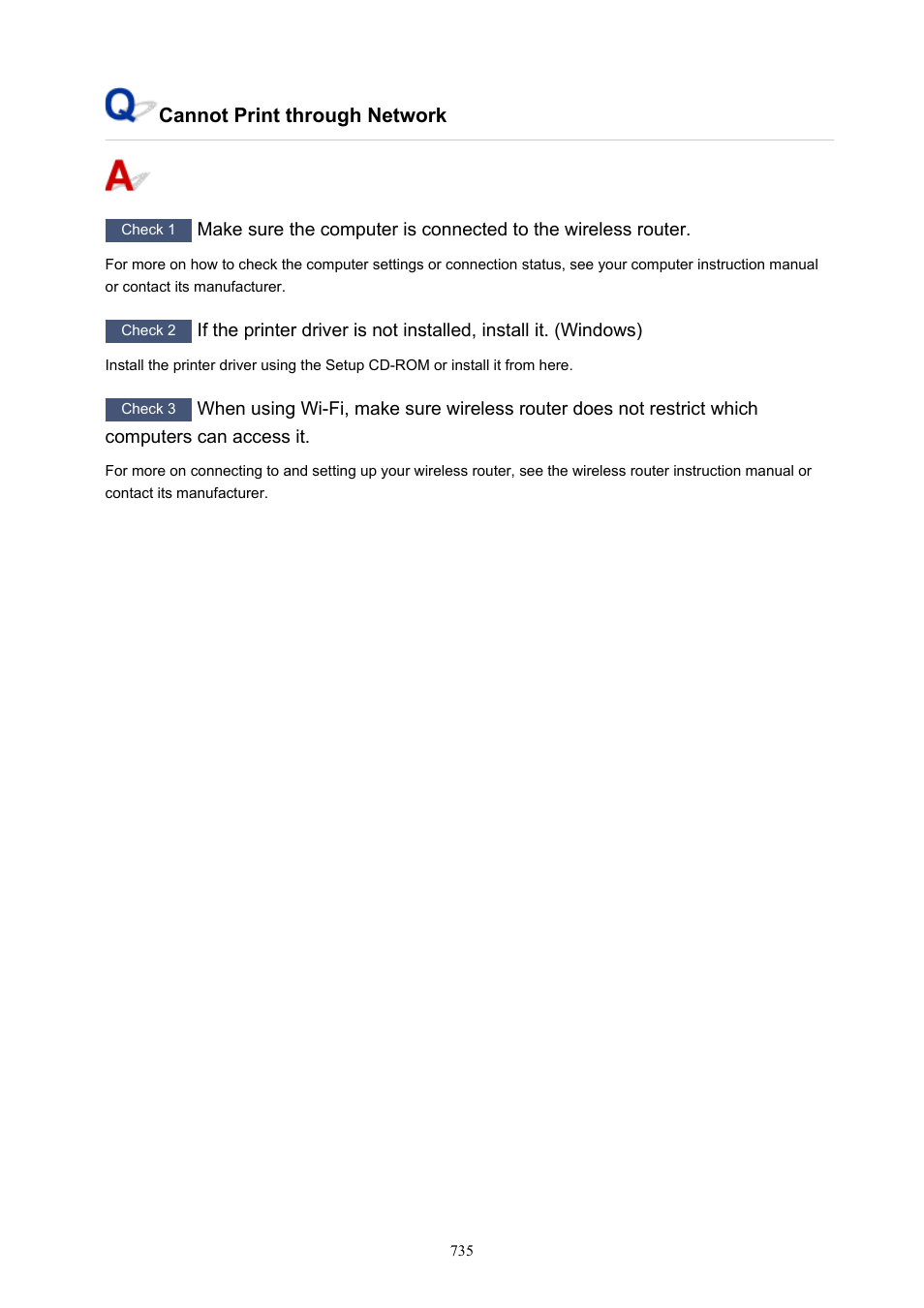 Cannot print through network | Canon imagePROGRAF GP-4000 User Manual | Page 735 / 1015