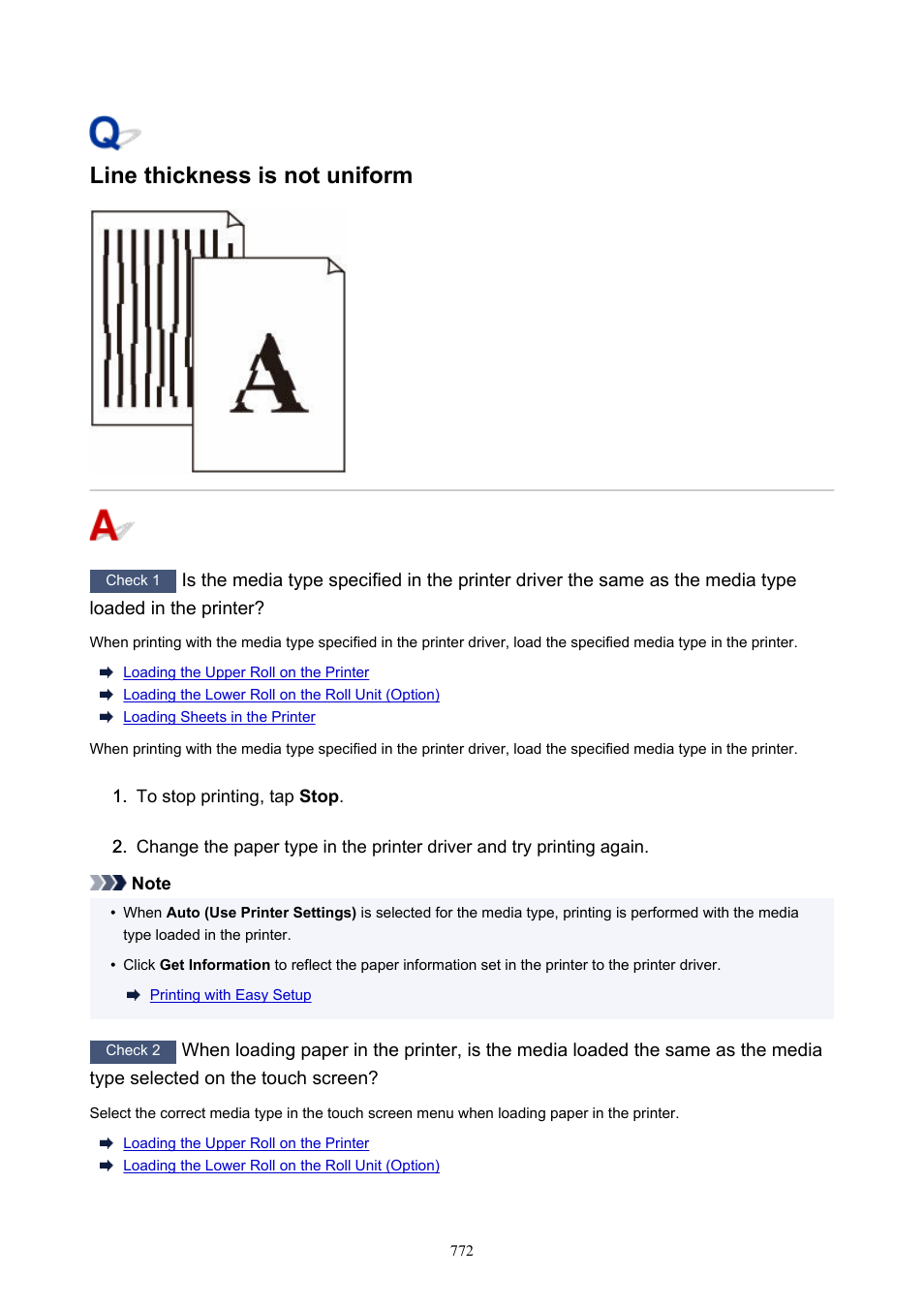 Line thickness is not uniform | Canon imagePROGRAF GP-4000 User Manual | Page 772 / 1015