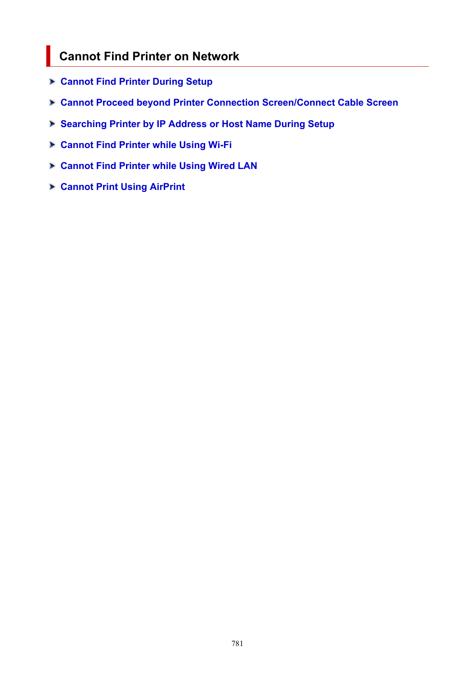 Cannot find printer on network | Canon imagePROGRAF GP-4000 User Manual | Page 781 / 1015
