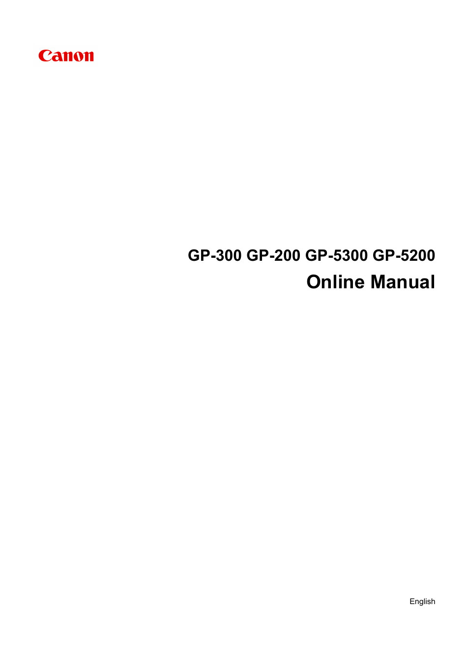 Canon imagePROGRAF GP-300 User Manual | 841 pages