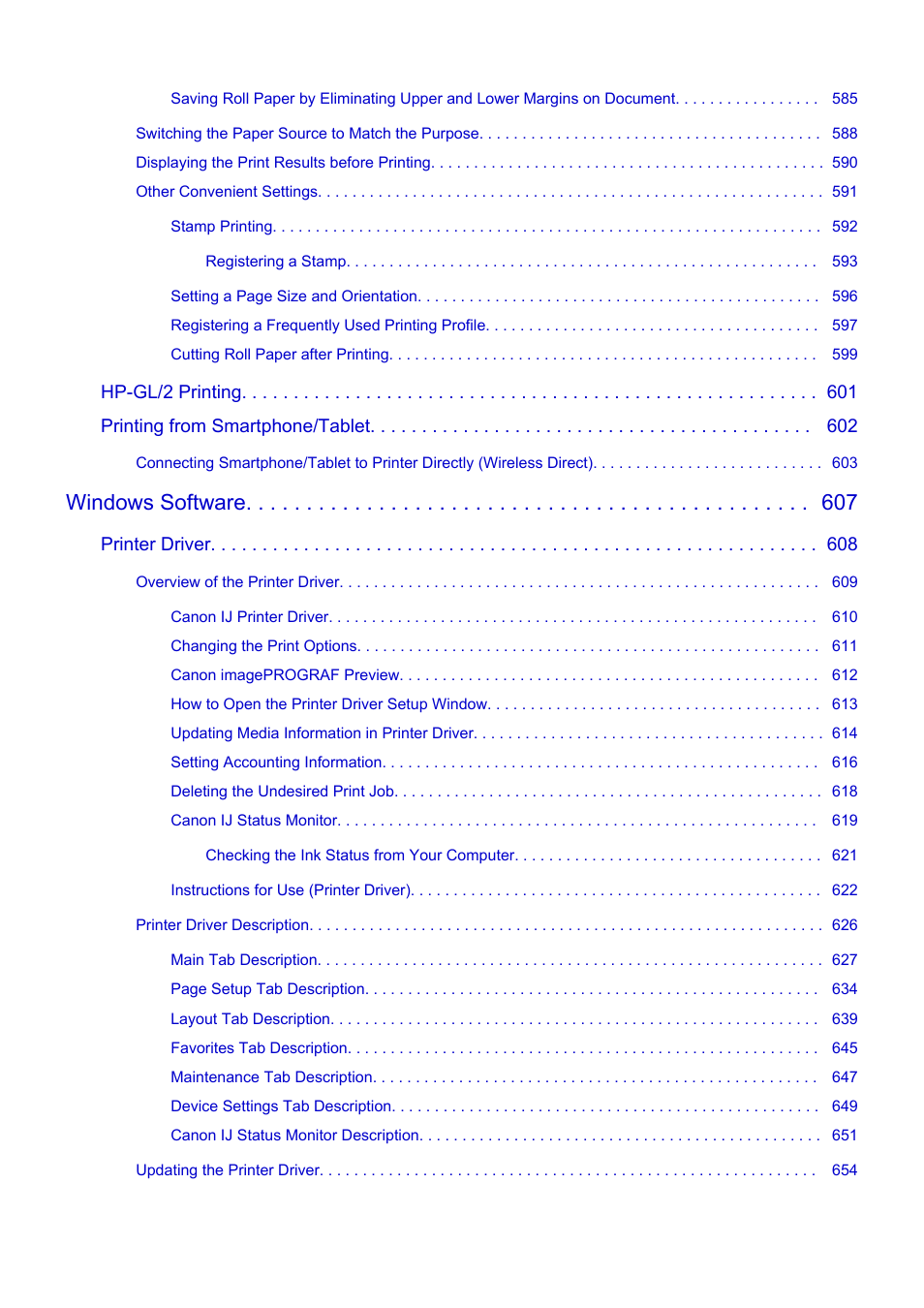 Windows software | Canon imagePROGRAF TM-300 36" Large-Format Inkjet Printer with L36ei Scanner Kit User Manual | Page 10 / 947