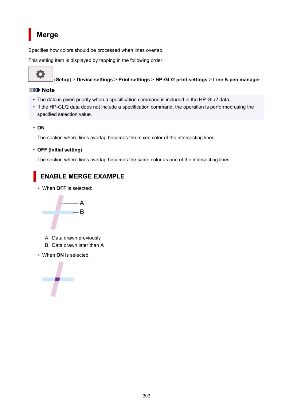 Merge, Enable merge example | Canon imagePROGRAF TM-300 36" Large-Format Inkjet Printer with L36ei Scanner Kit User Manual | Page 202 / 947