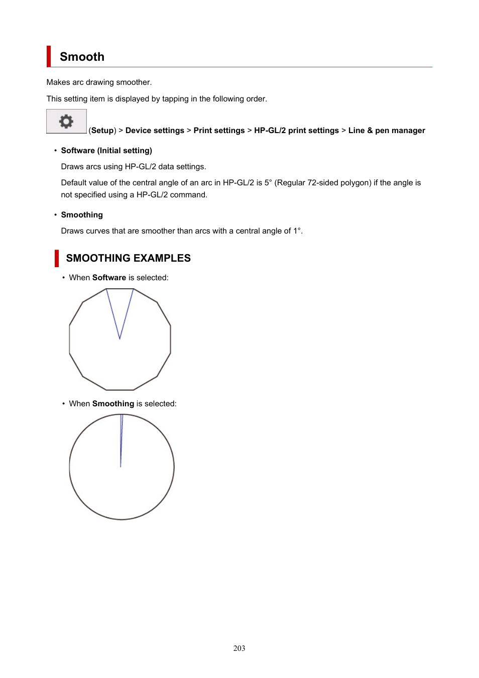 Smooth, Smoothing examples | Canon imagePROGRAF TM-300 36" Large-Format Inkjet Printer with L36ei Scanner Kit User Manual | Page 203 / 947