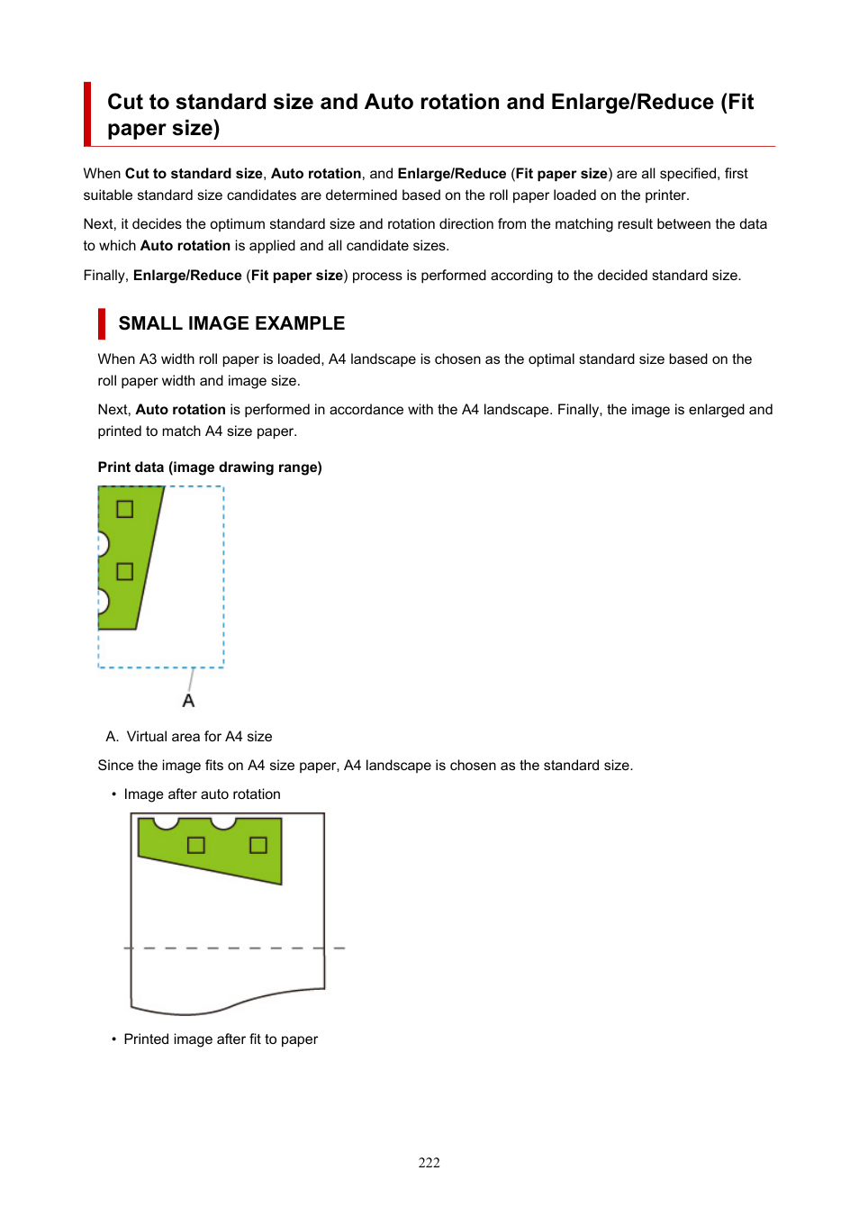 Small image example | Canon imagePROGRAF TM-300 36" Large-Format Inkjet Printer with L36ei Scanner Kit User Manual | Page 222 / 947