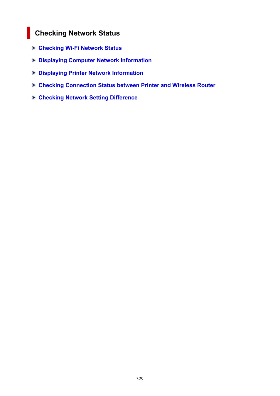 Checking network status | Canon imagePROGRAF TM-300 36" Large-Format Inkjet Printer with L36ei Scanner Kit User Manual | Page 329 / 947