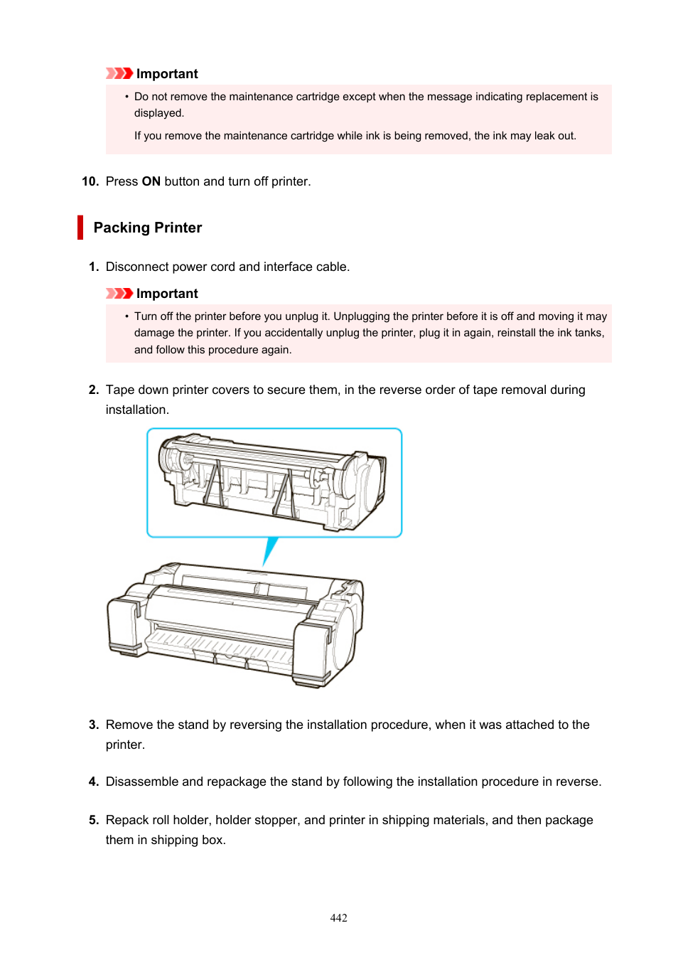 Canon imagePROGRAF TM-300 36" Large-Format Inkjet Printer with L36ei Scanner Kit User Manual | Page 442 / 947