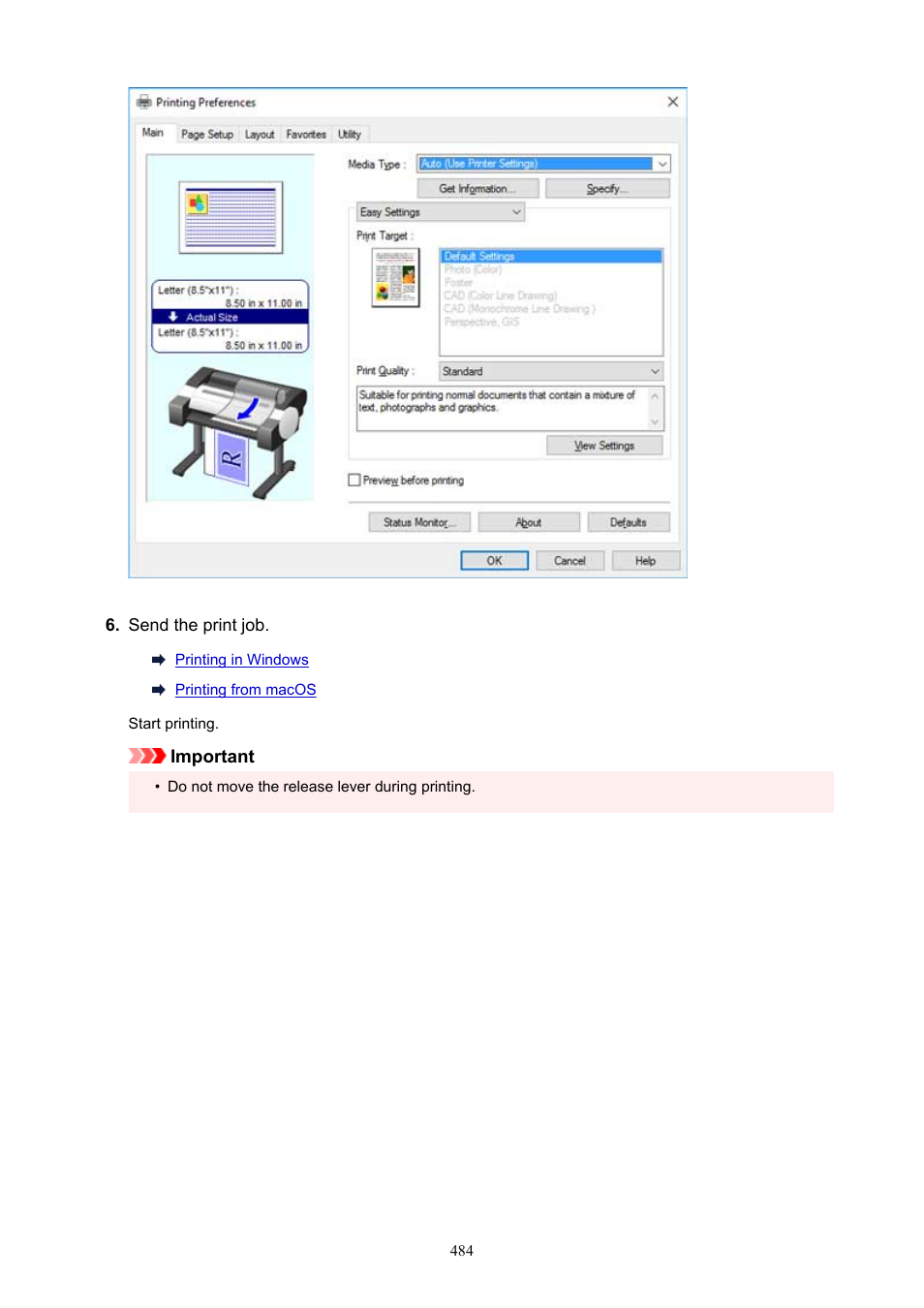 Canon imagePROGRAF TM-300 36" Large-Format Inkjet Printer with L36ei Scanner Kit User Manual | Page 484 / 947