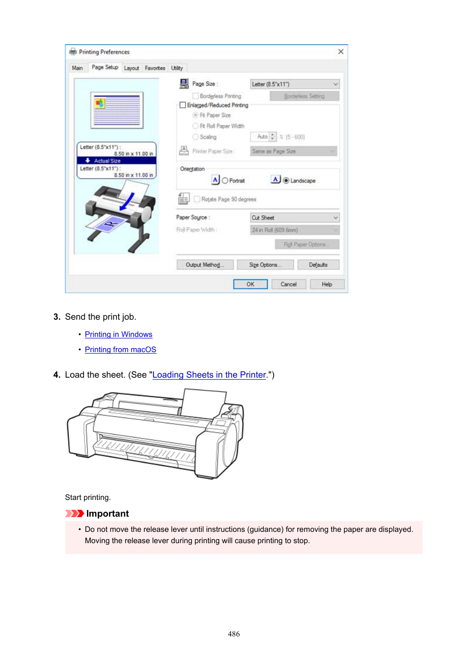 Canon imagePROGRAF TM-300 36" Large-Format Inkjet Printer with L36ei Scanner Kit User Manual | Page 486 / 947