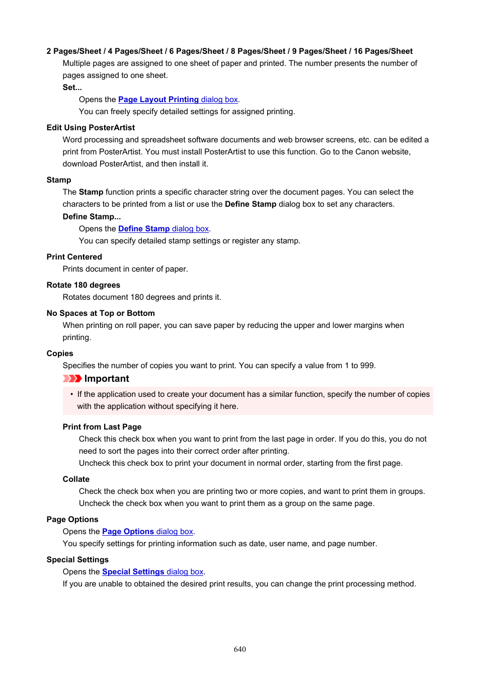 Canon imagePROGRAF TM-300 36" Large-Format Inkjet Printer with L36ei Scanner Kit User Manual | Page 640 / 947