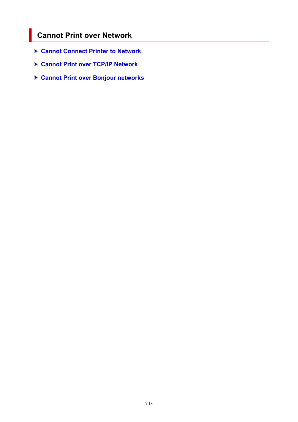 Cannot print over network | Canon imagePROGRAF TM-300 36" Large-Format Inkjet Printer with L36ei Scanner Kit User Manual | Page 743 / 947