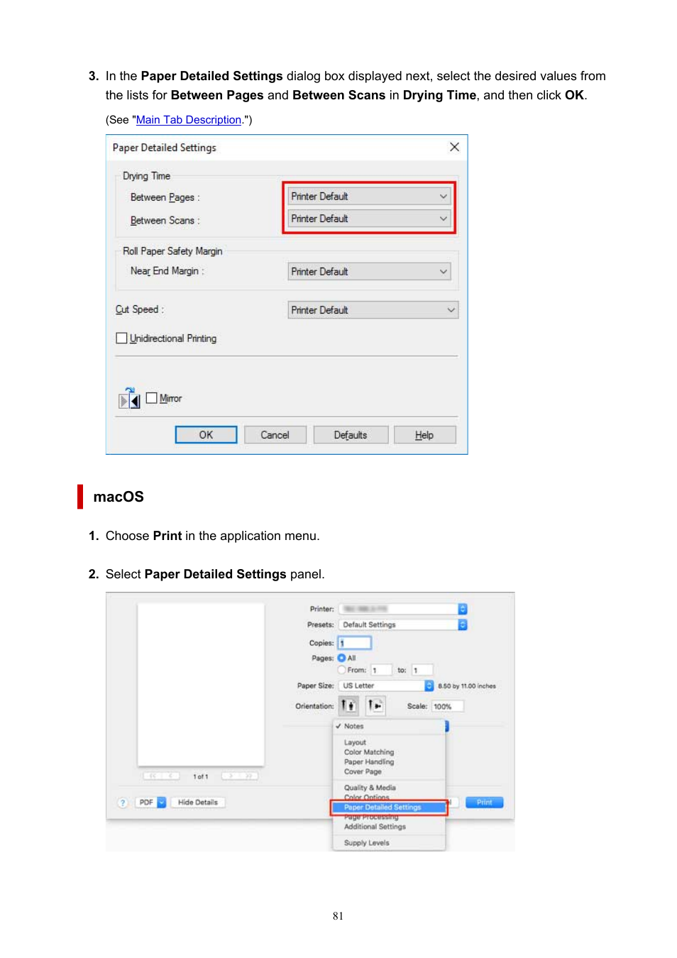 Canon imagePROGRAF TM-300 36" Large-Format Inkjet Printer with L36ei Scanner Kit User Manual | Page 81 / 947