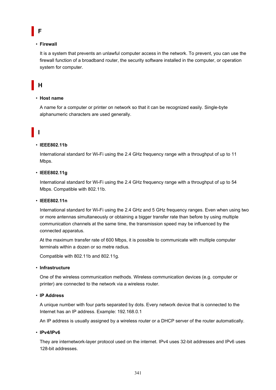 F h i | Canon imagePROGRAF TA-20 MFP 24" Large Format Printer with L24ei Scanner and Stand Kit User Manual | Page 341 / 926