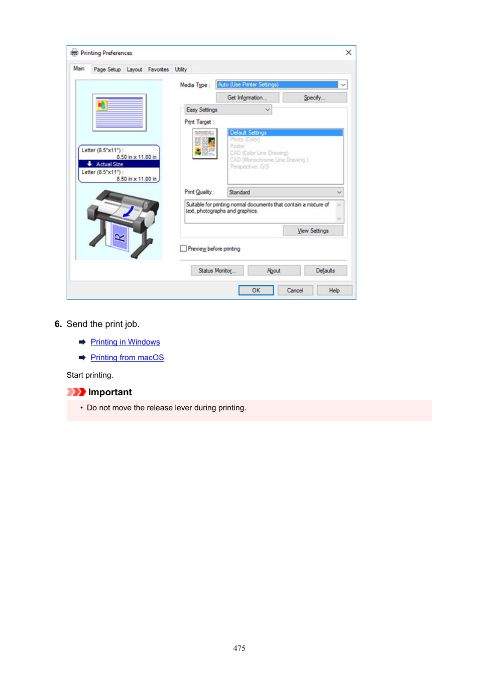 Canon imagePROGRAF TA-20 MFP 24" Large Format Printer with L24ei Scanner and Stand Kit User Manual | Page 475 / 926