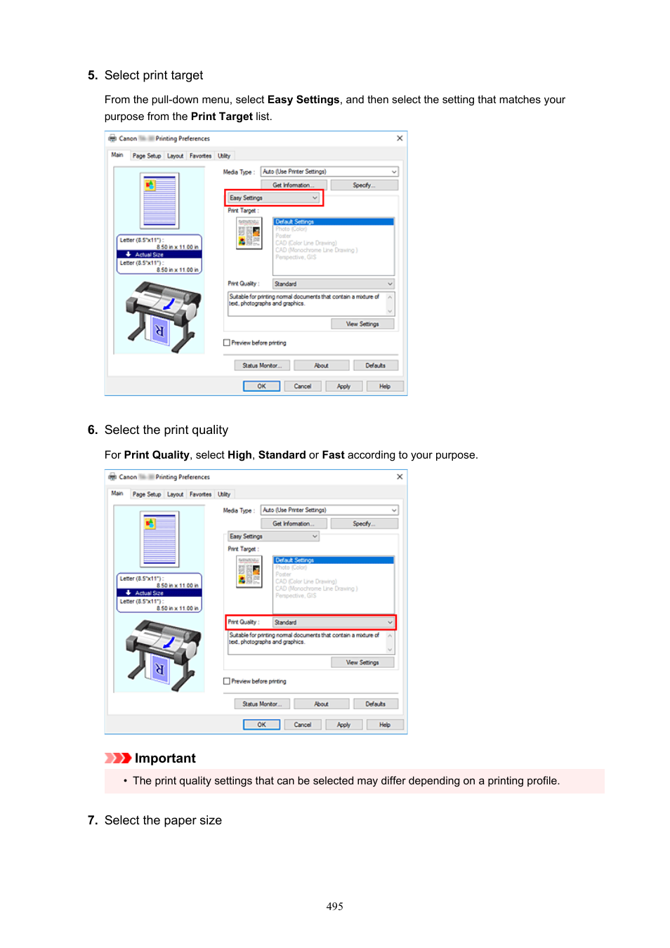 Canon imagePROGRAF TA-20 MFP 24" Large Format Printer with L24ei Scanner and Stand Kit User Manual | Page 495 / 926