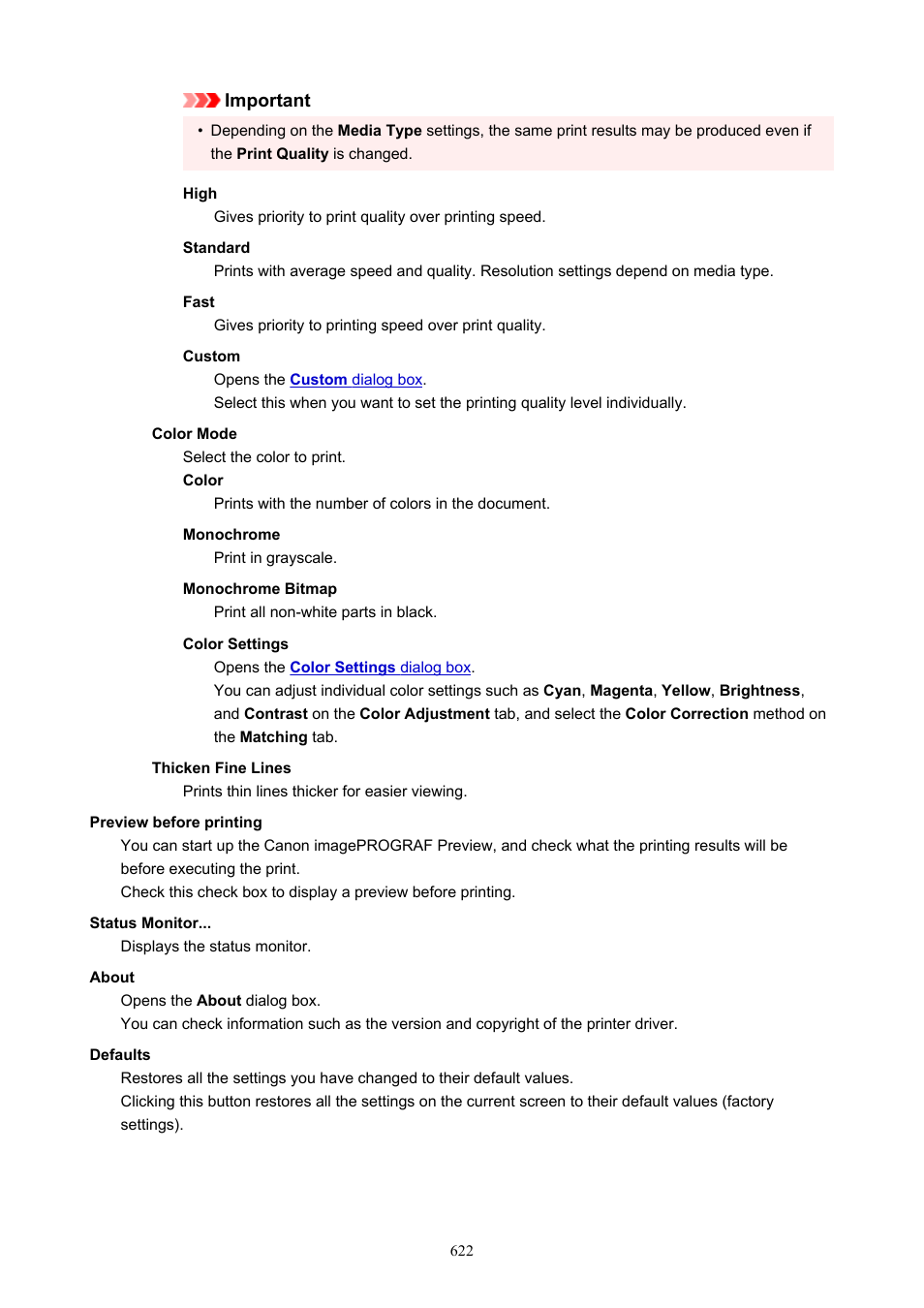 Canon imagePROGRAF TA-20 MFP 24" Large Format Printer with L24ei Scanner and Stand Kit User Manual | Page 622 / 926