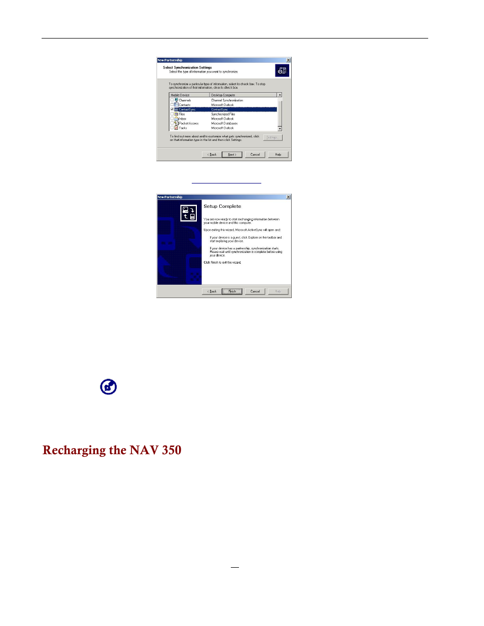 Recharging the nav 350 | Directed Electronics NAV350 User Manual | Page 23 / 71