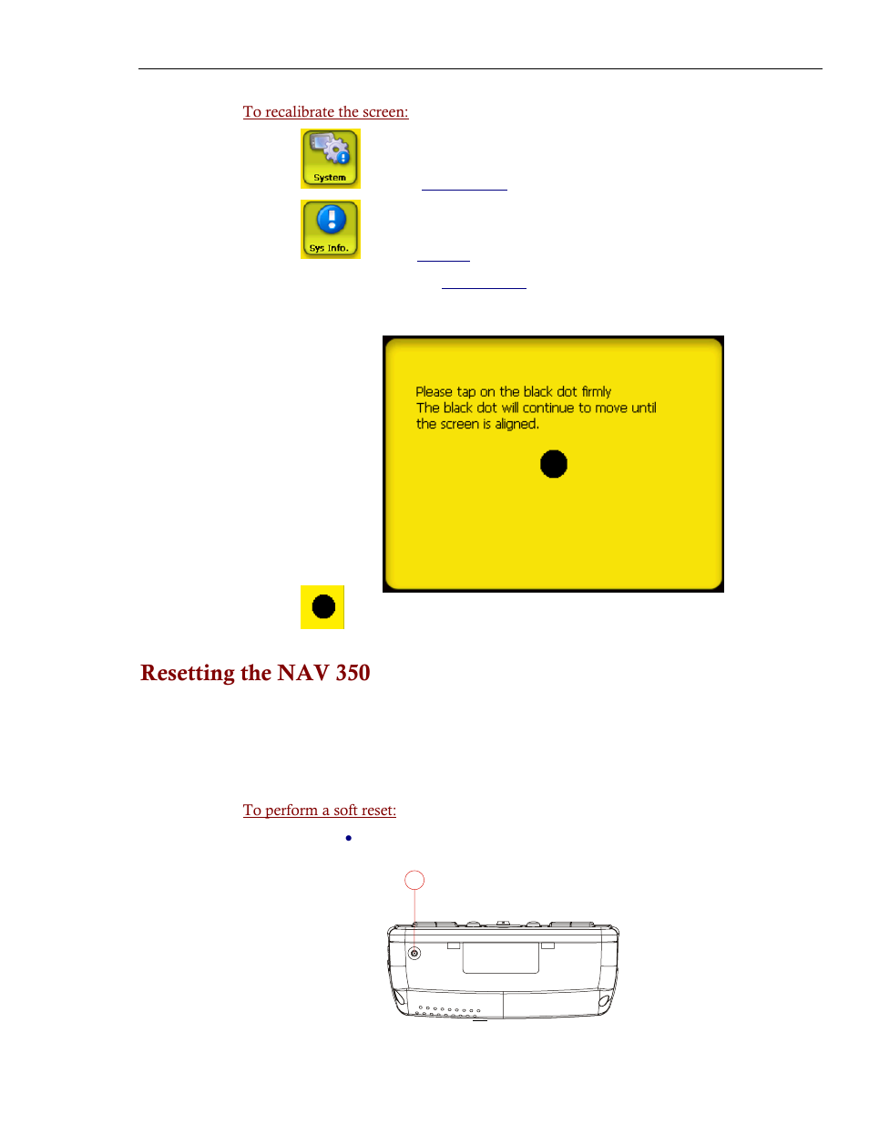 Resetting the nav 350 | Directed Electronics NAV350 User Manual | Page 56 / 71