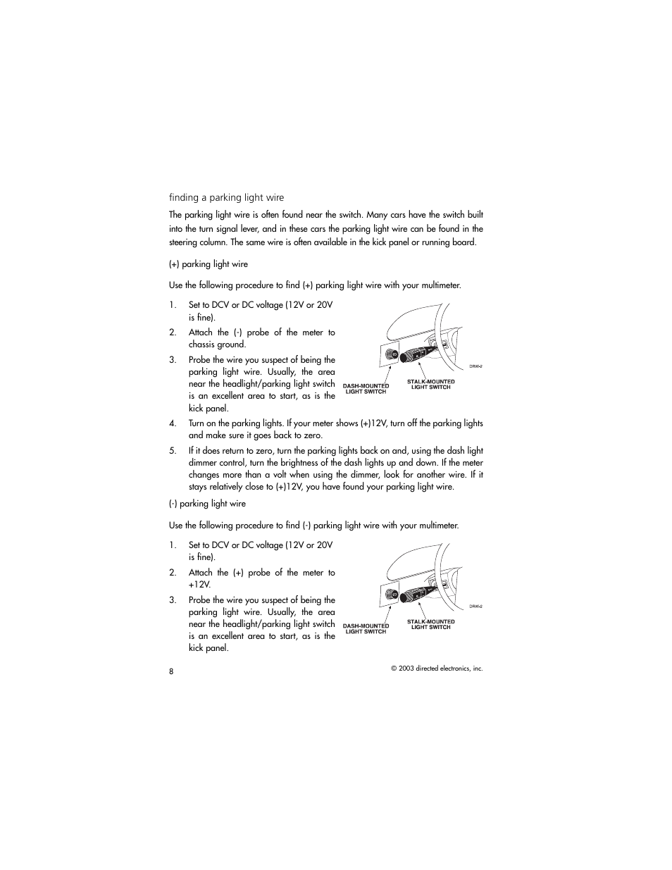 Directed Electronics AM1 User Manual | Page 10 / 36