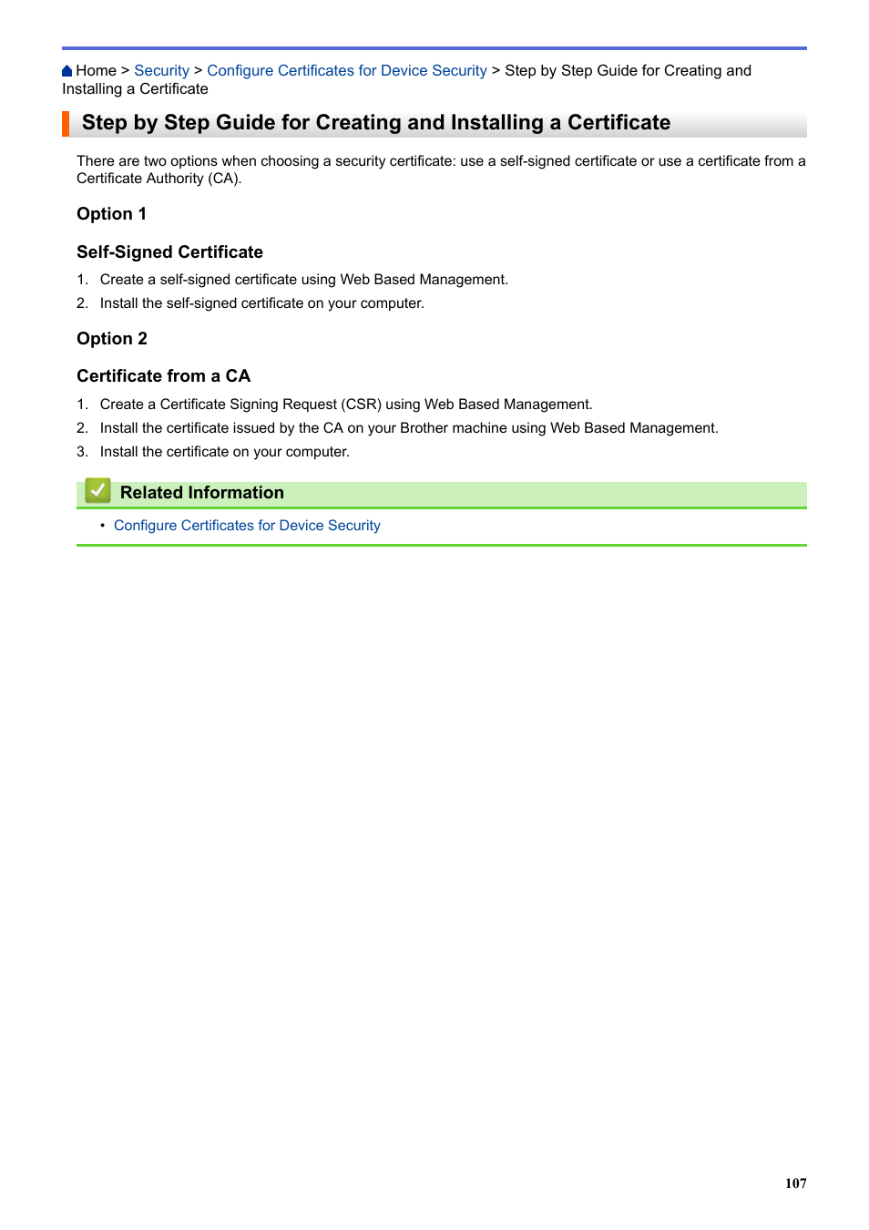 Brother HLL9410CDN Enterprise Color Laser Printer User Manual | Page 112 / 334