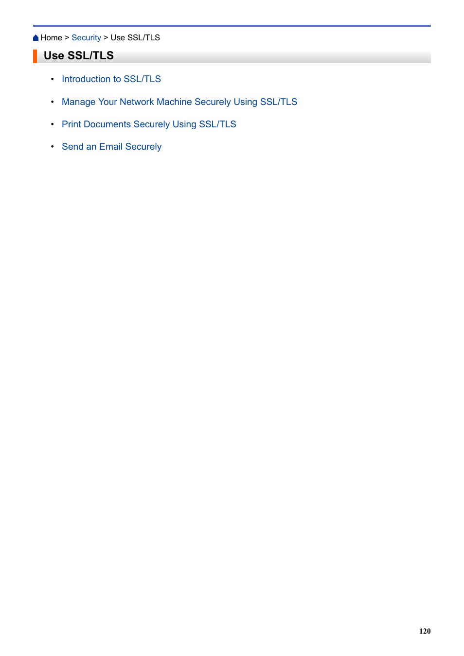 Use ssl/tls | Brother HLL9410CDN Enterprise Color Laser Printer User Manual | Page 125 / 334