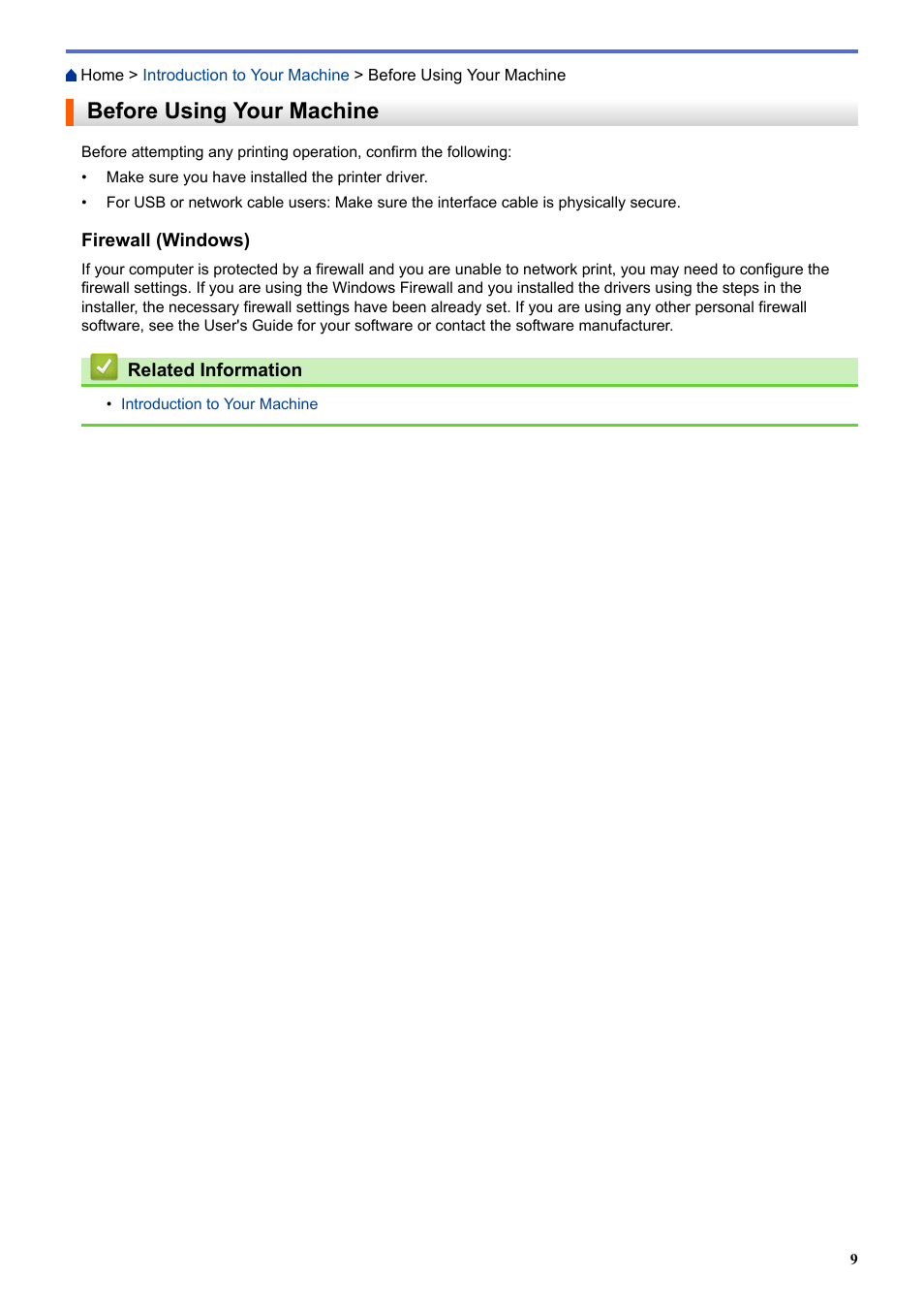 Before using your machine | Brother HLL9410CDN Enterprise Color Laser Printer User Manual | Page 14 / 334