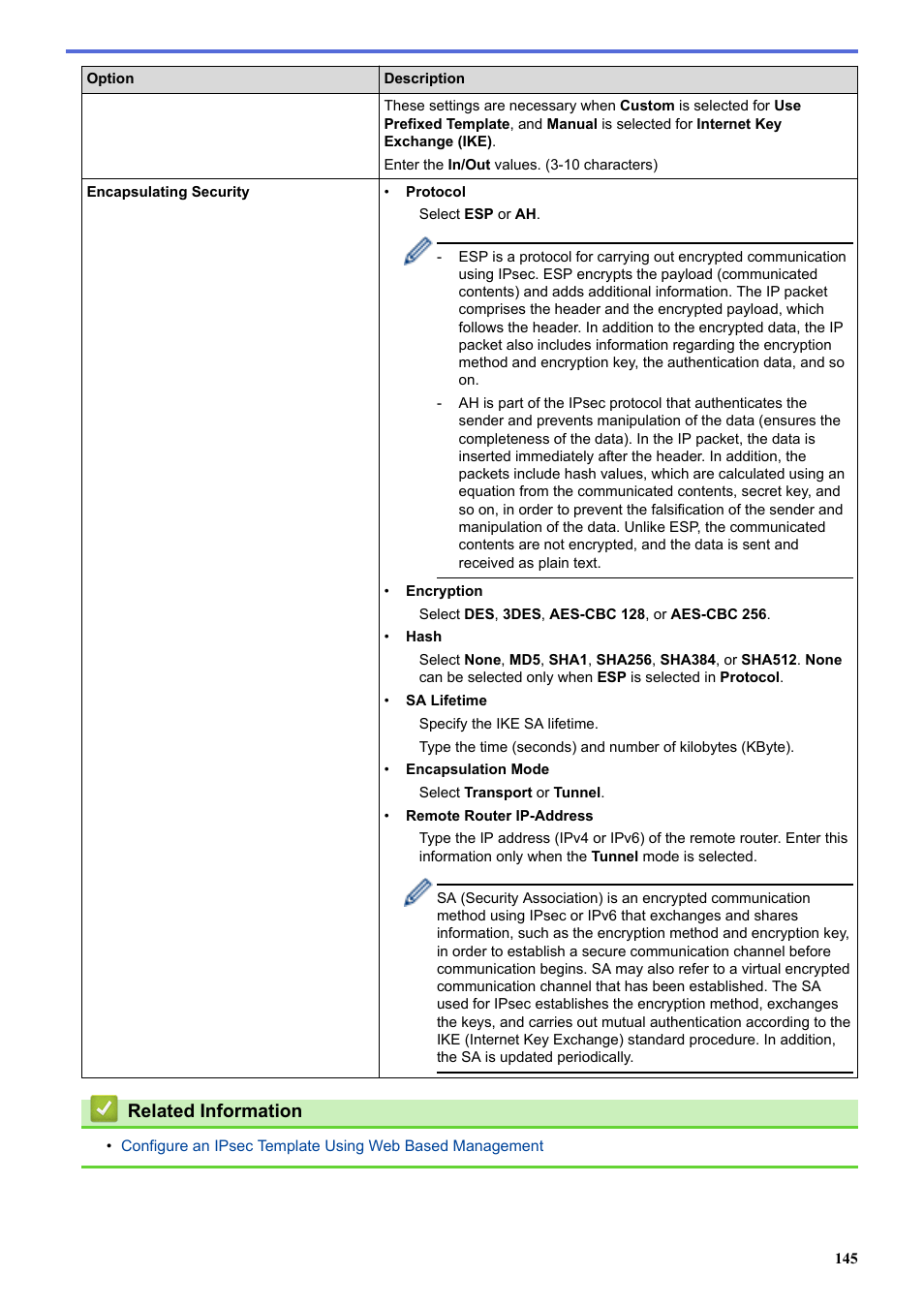 Related information | Brother HLL9410CDN Enterprise Color Laser Printer User Manual | Page 150 / 334