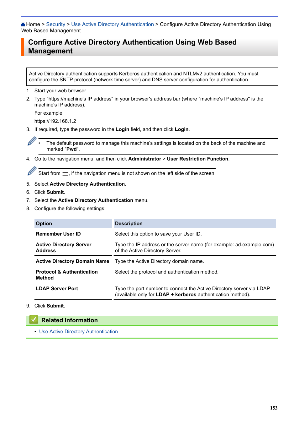 Brother HLL9410CDN Enterprise Color Laser Printer User Manual | Page 158 / 334