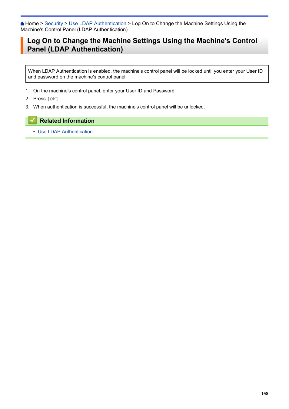 Authentication) | Brother HLL9410CDN Enterprise Color Laser Printer User Manual | Page 163 / 334