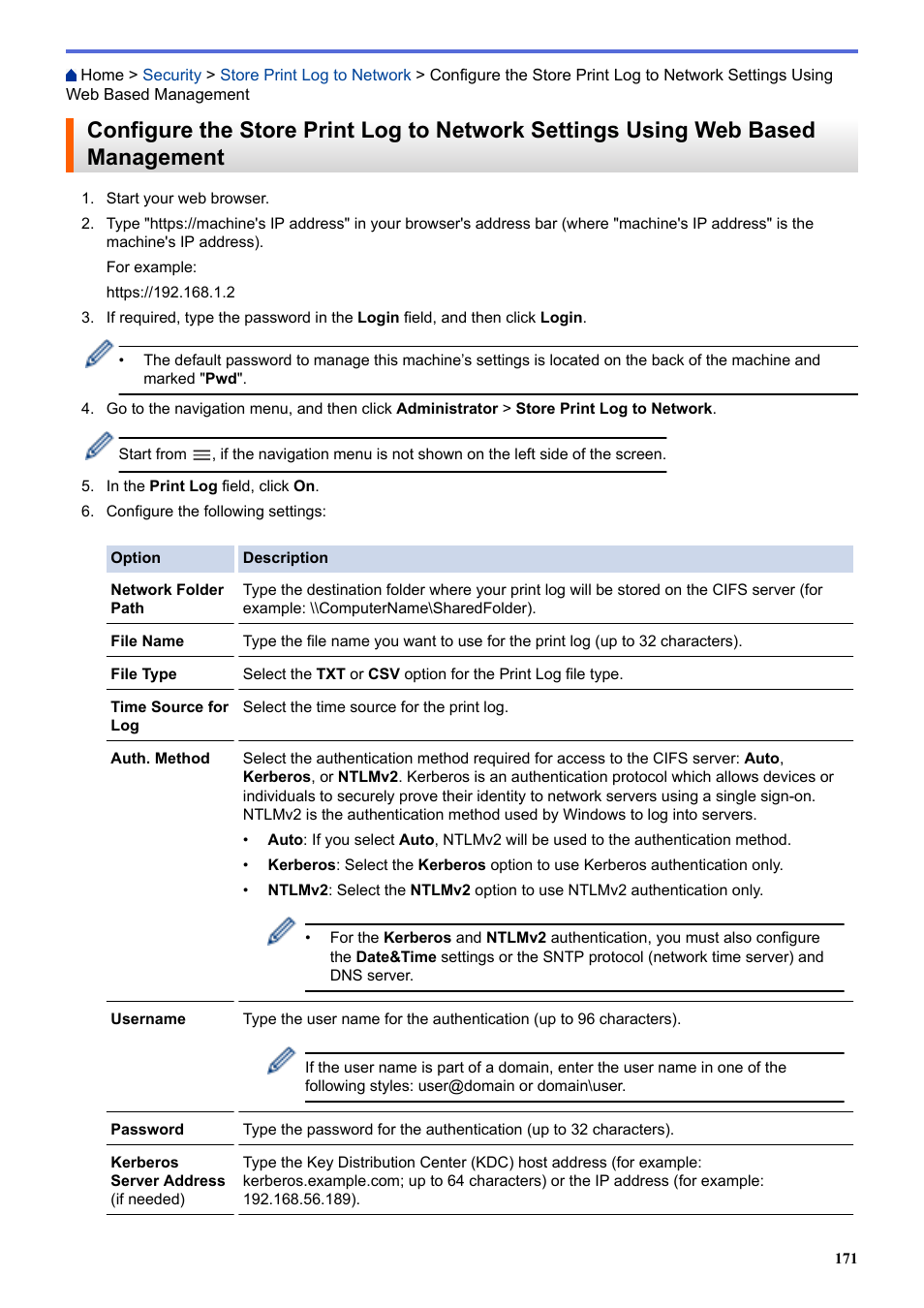 Brother HLL9410CDN Enterprise Color Laser Printer User Manual | Page 176 / 334