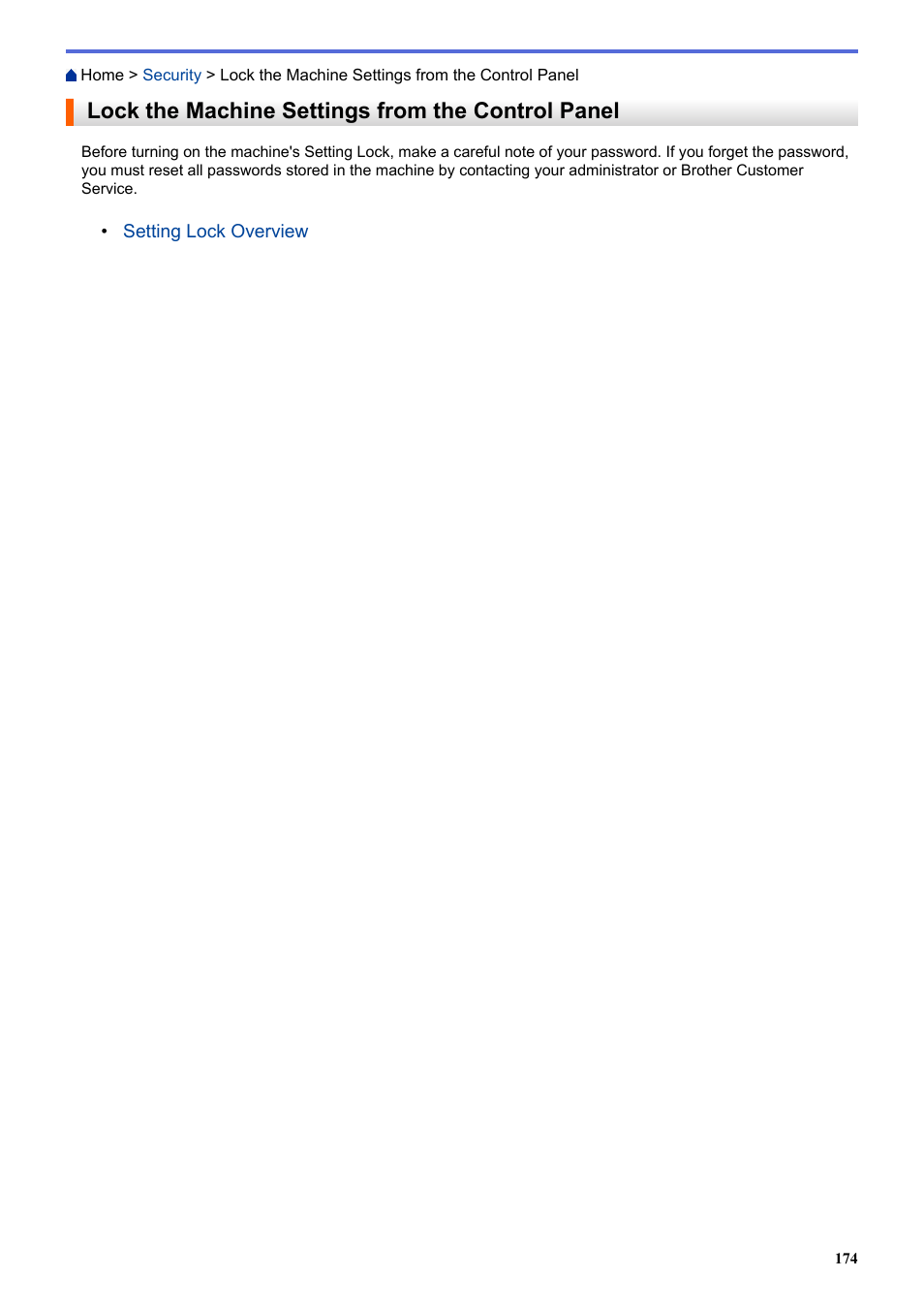 Lock the machine settings from the control panel | Brother HLL9410CDN Enterprise Color Laser Printer User Manual | Page 179 / 334