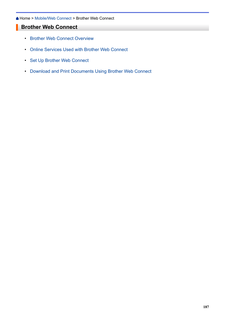 Brother web connect | Brother HLL9410CDN Enterprise Color Laser Printer User Manual | Page 192 / 334