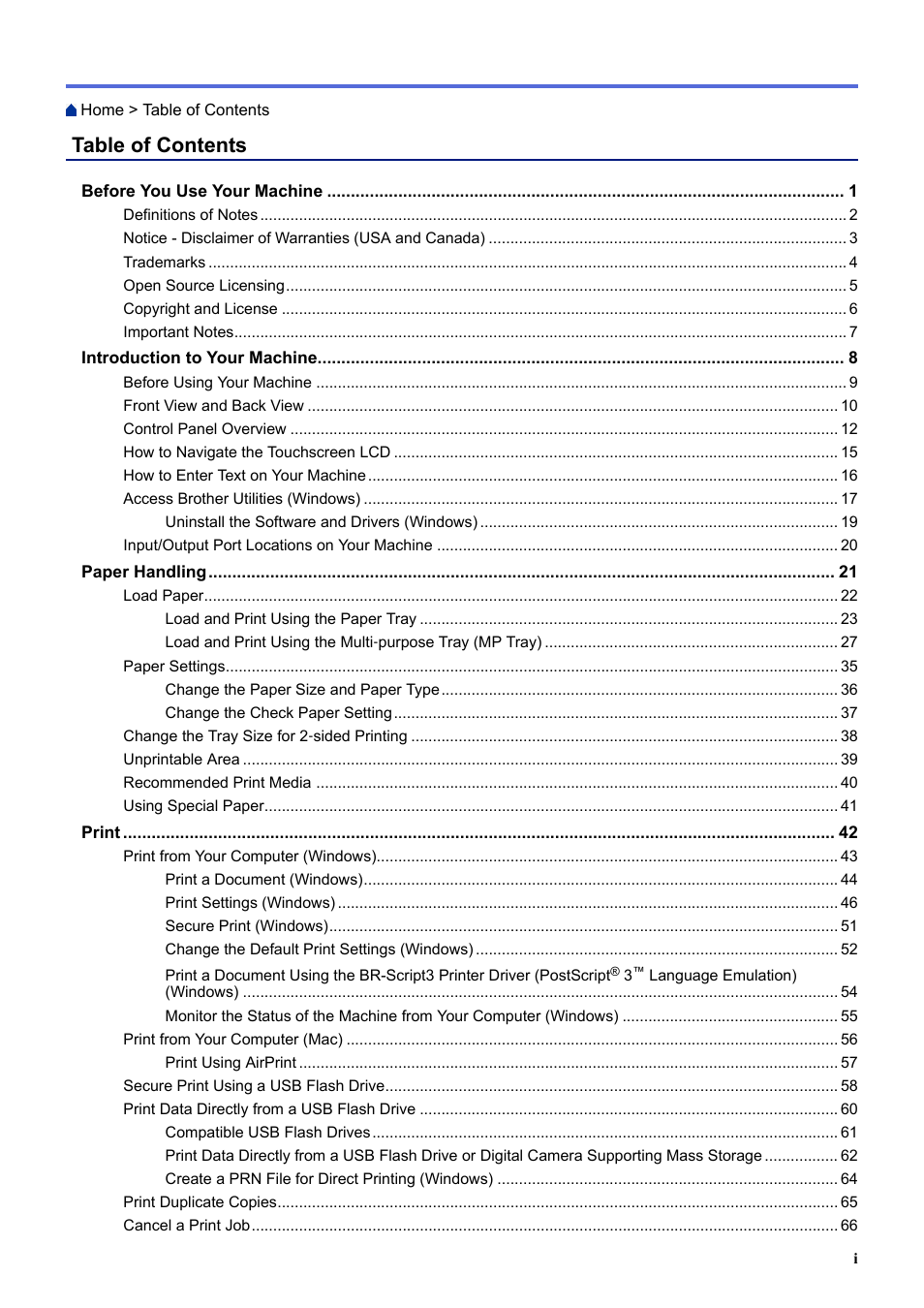 Brother HLL9410CDN Enterprise Color Laser Printer User Manual | Page 2 / 334