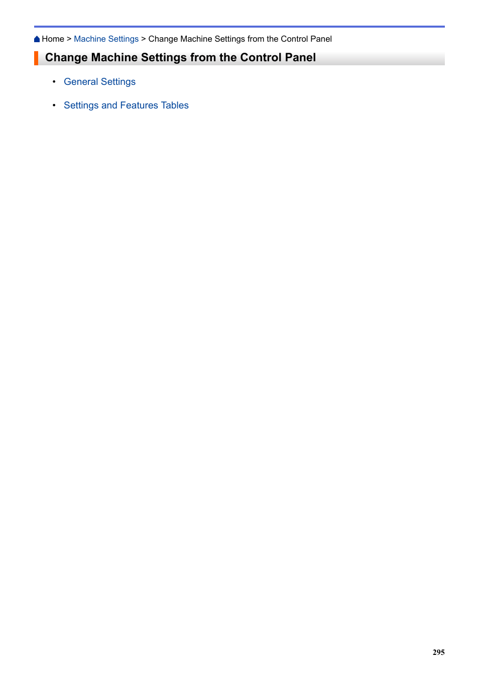 Change machine settings from the control panel | Brother HLL9410CDN Enterprise Color Laser Printer User Manual | Page 300 / 334