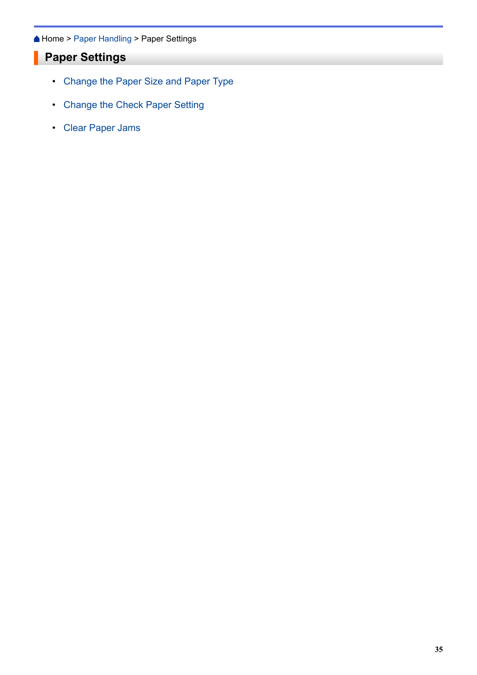 Paper settings | Brother HLL9410CDN Enterprise Color Laser Printer User Manual | Page 40 / 334