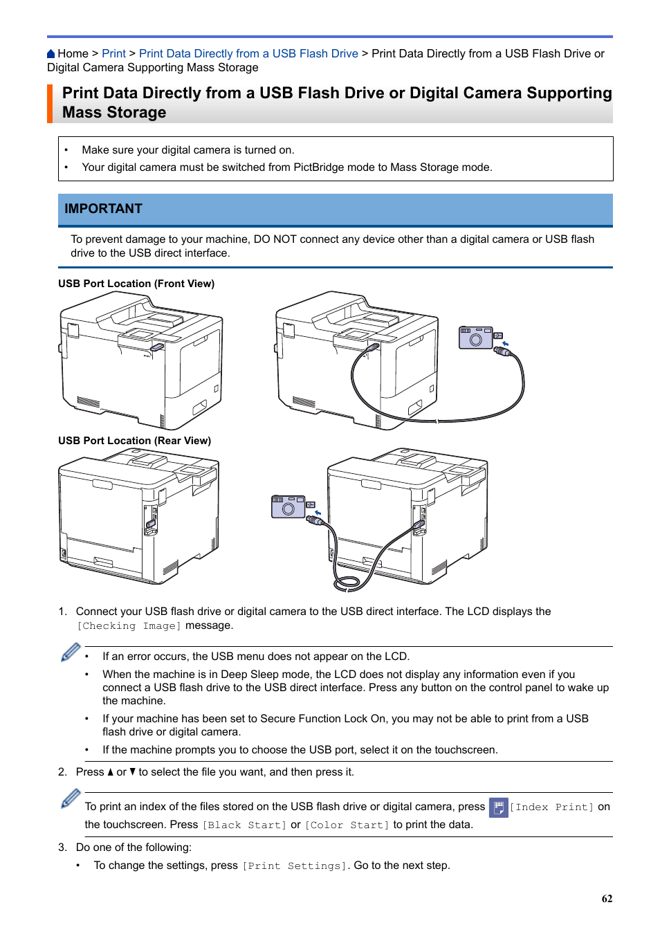 Brother HLL9410CDN Enterprise Color Laser Printer User Manual | Page 67 / 334