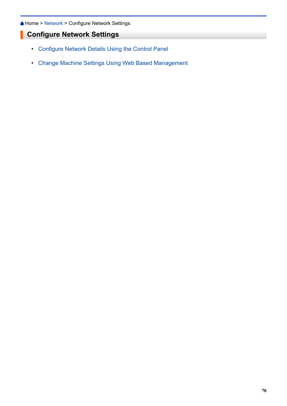 Configure network settings | Brother HLL9410CDN Enterprise Color Laser Printer User Manual | Page 75 / 334