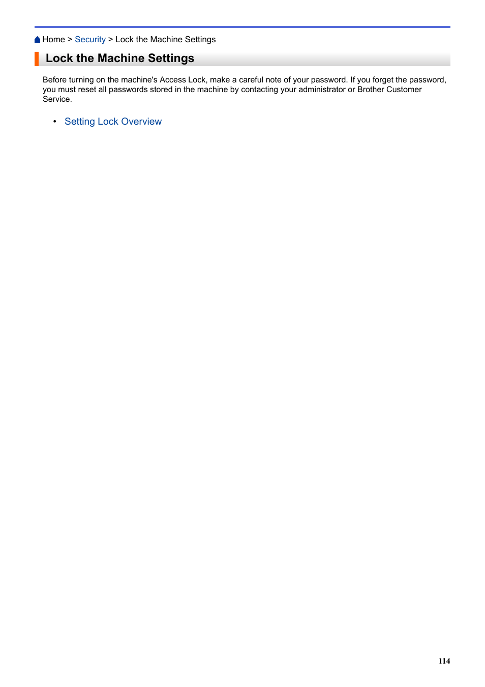 Lock the machine settings | Brother HL-L3230CDW Wireless Compact Printer User Manual | Page 119 / 357
