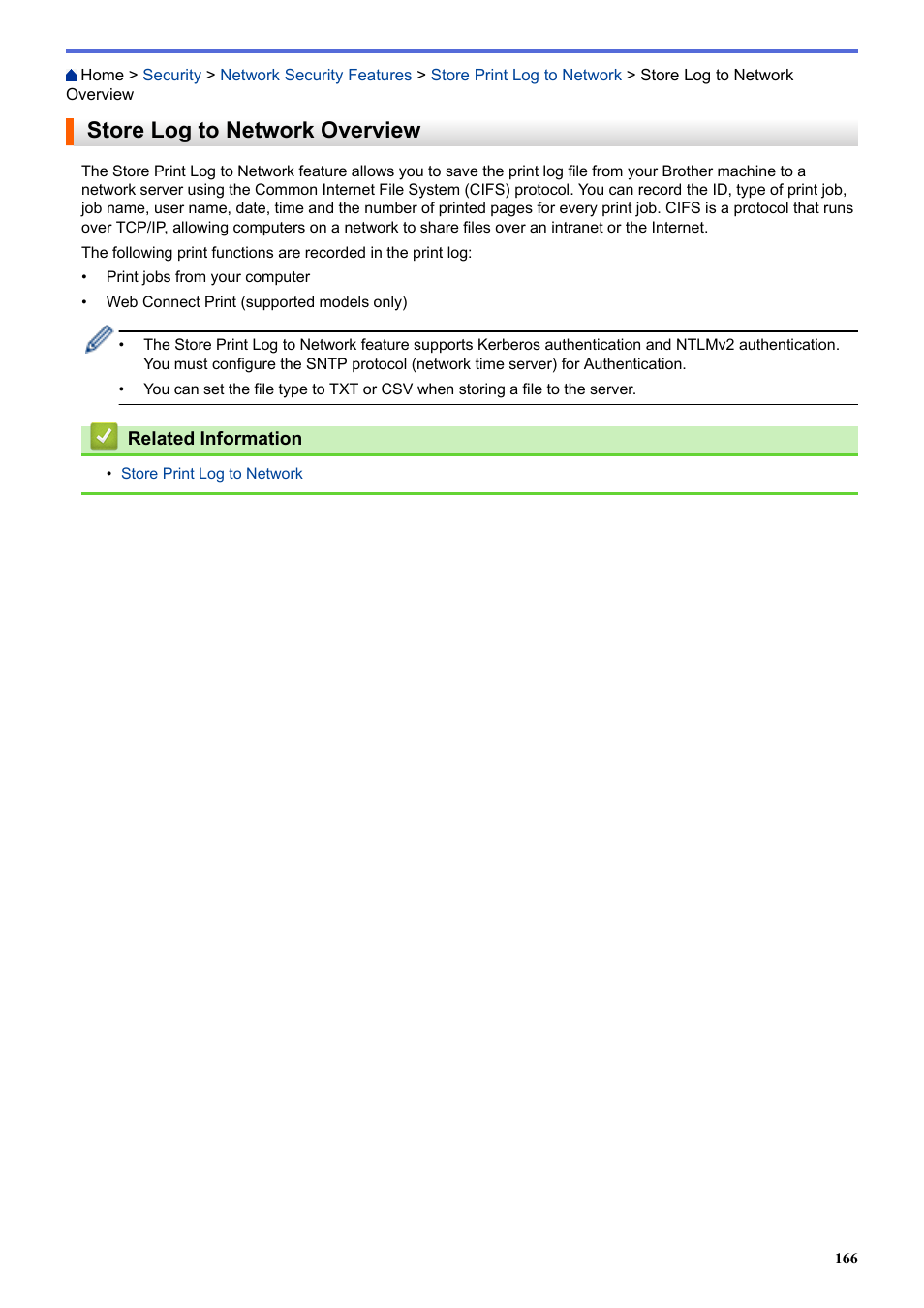 Store log to network overview | Brother HL-L3230CDW Wireless Compact Printer User Manual | Page 171 / 357