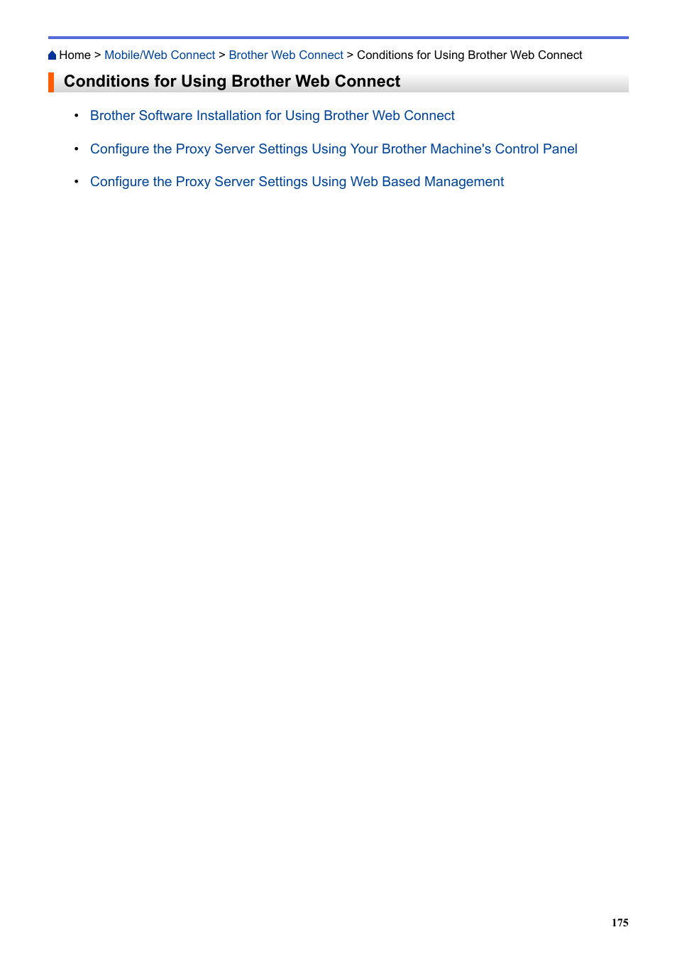 Conditions for using brother web connect | Brother HL-L3230CDW Wireless Compact Printer User Manual | Page 180 / 357