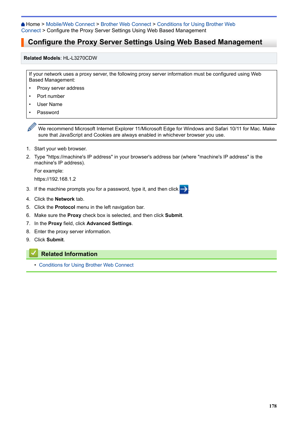 Brother HL-L3230CDW Wireless Compact Printer User Manual | Page 183 / 357