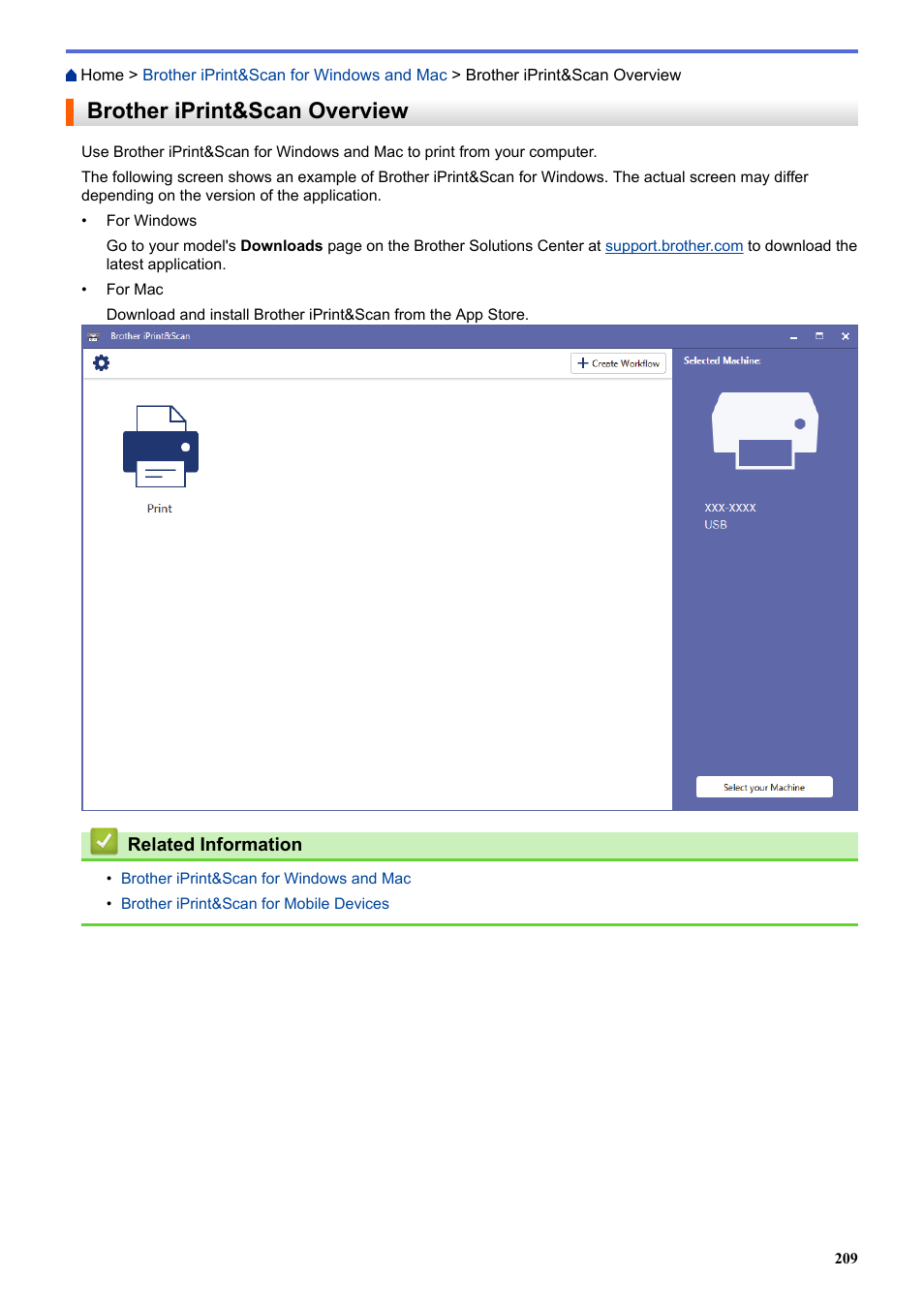 Brother iprint&scan overview | Brother HL-L3230CDW Wireless Compact Printer User Manual | Page 214 / 357