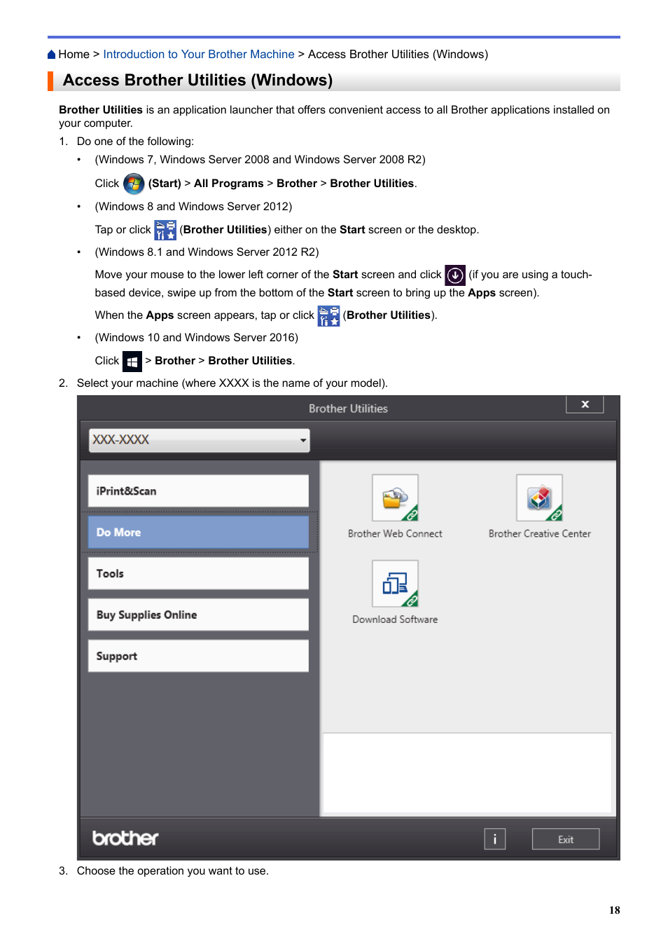 Access brother utilities (windows) | Brother HL-L3230CDW Wireless Compact Printer User Manual | Page 23 / 357