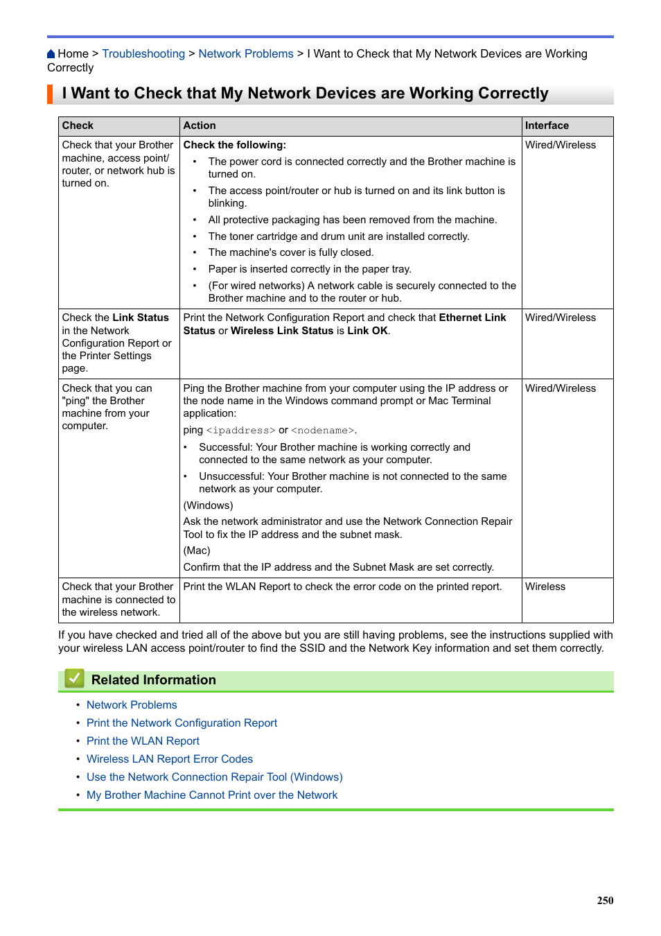 Related information | Brother HL-L3230CDW Wireless Compact Printer User Manual | Page 255 / 357