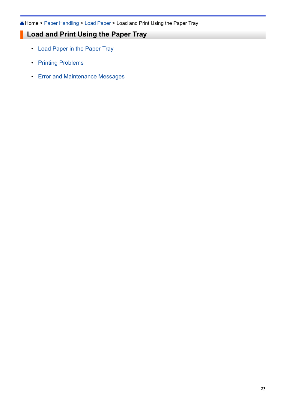 Load and print using the paper tray | Brother HL-L3230CDW Wireless Compact Printer User Manual | Page 28 / 357