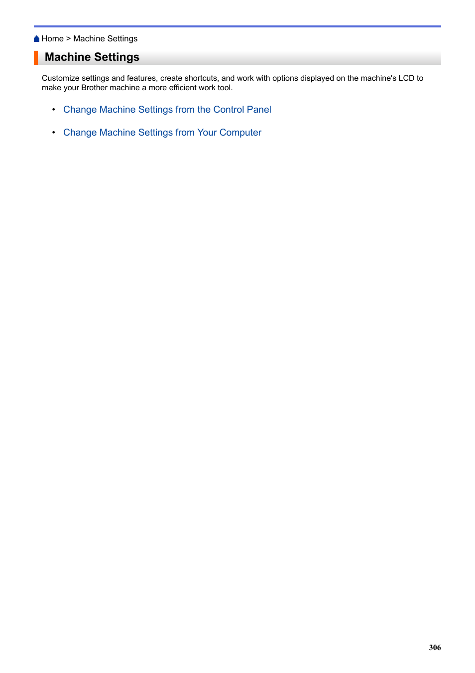 Machine settings | Brother HL-L3230CDW Wireless Compact Printer User Manual | Page 311 / 357