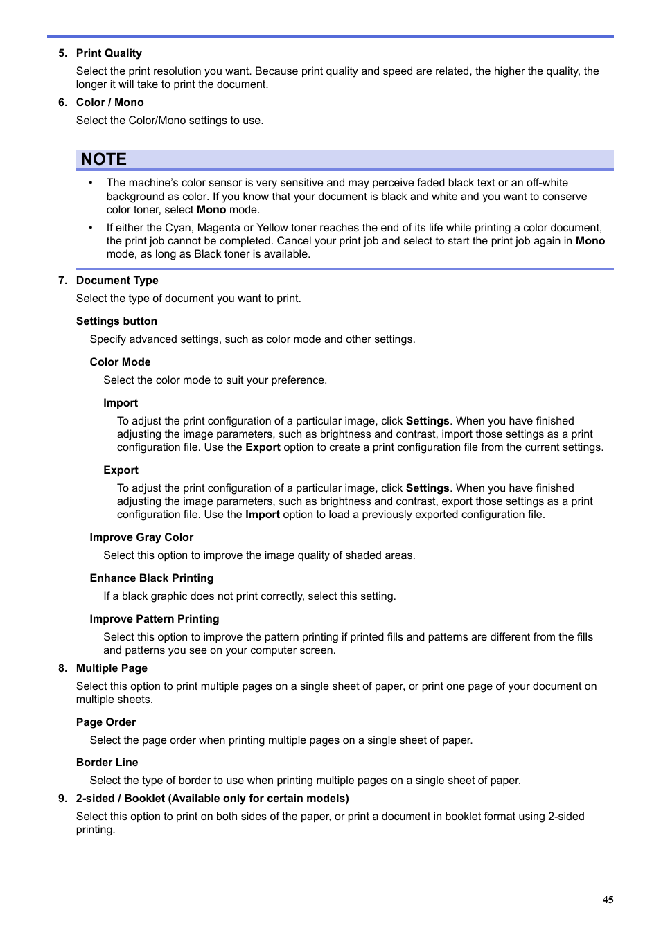 Brother HL-L3230CDW Wireless Compact Printer User Manual | Page 50 / 357