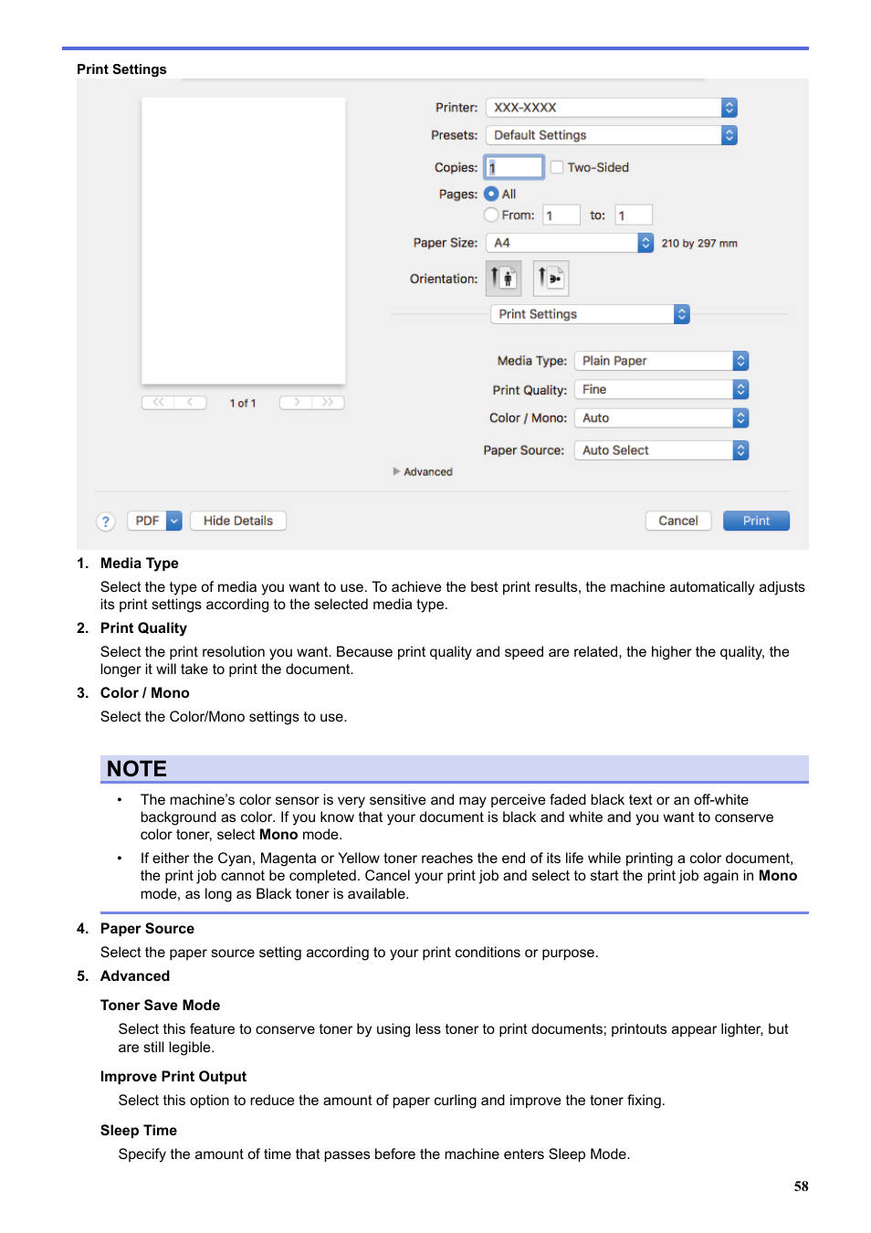 Brother HL-L3230CDW Wireless Compact Printer User Manual | Page 63 / 357