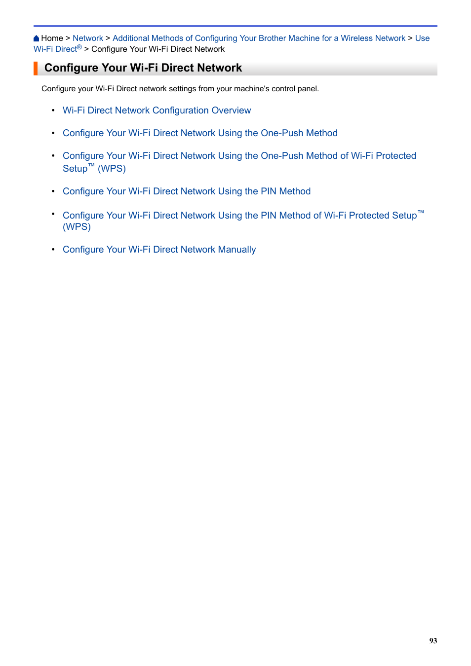 Configure your wi-fi direct network | Brother HL-L3230CDW Wireless Compact Printer User Manual | Page 98 / 357