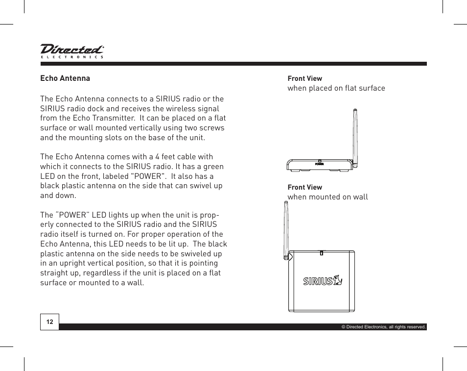 Directed Electronics SIR-WRS1 User Manual | Page 12 / 24