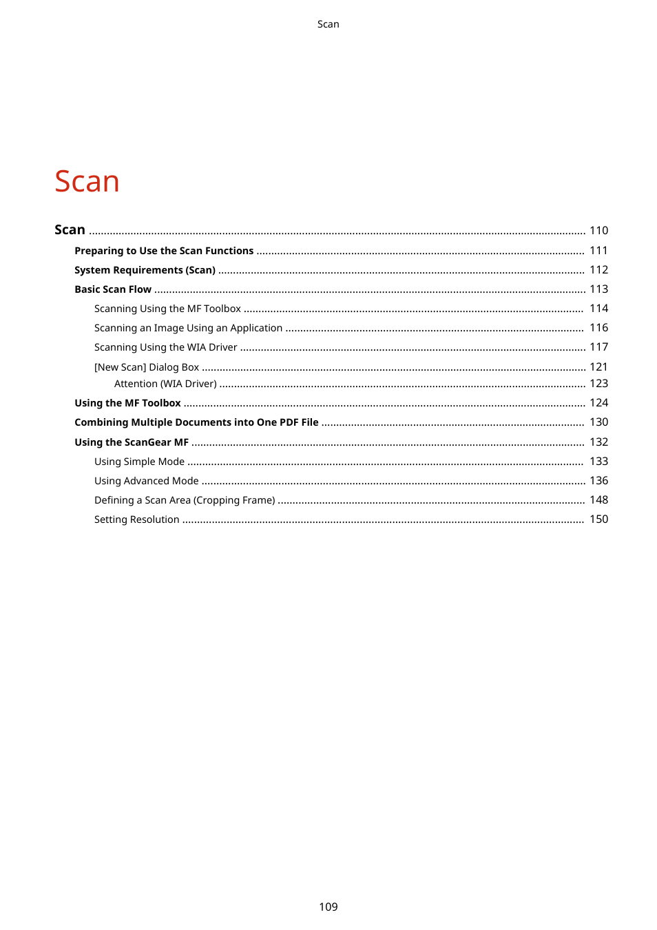 Scan | Canon imageCLASS MF3010 VP Multifunction Monochrome Laser Printer User Manual | Page 114 / 247